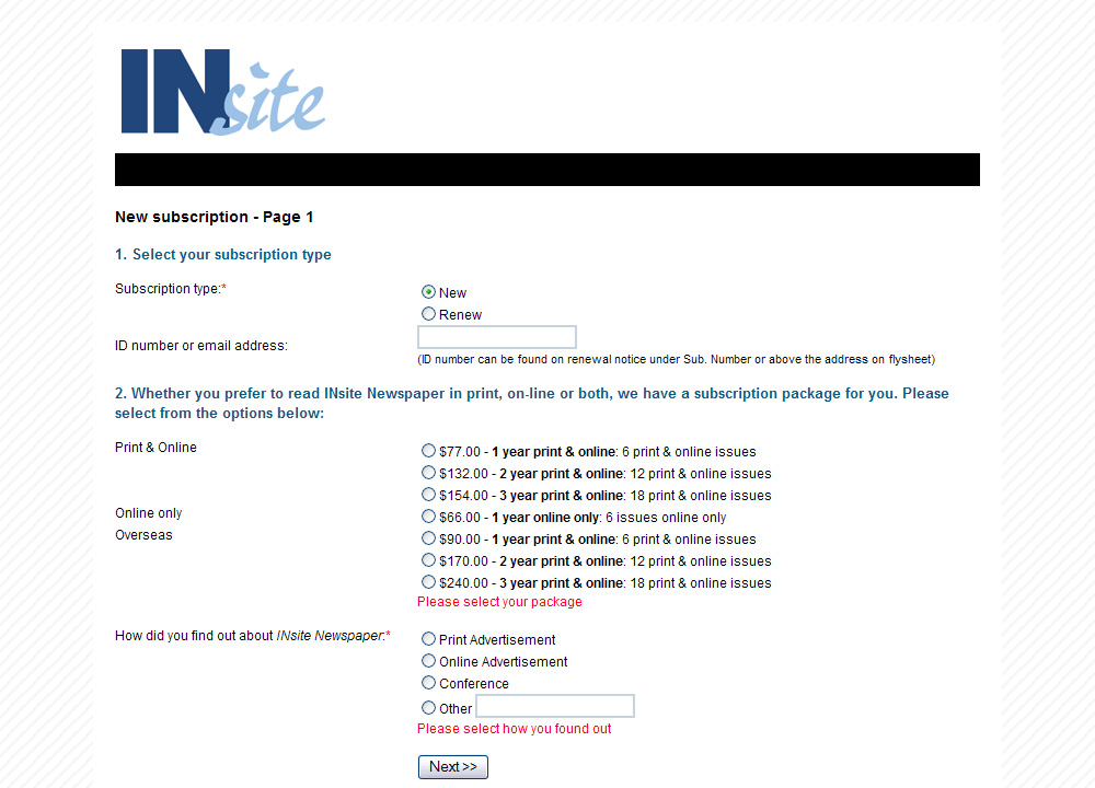 APN Subscriptions