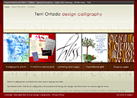 Terri Ortado Design Calligraphy 2008