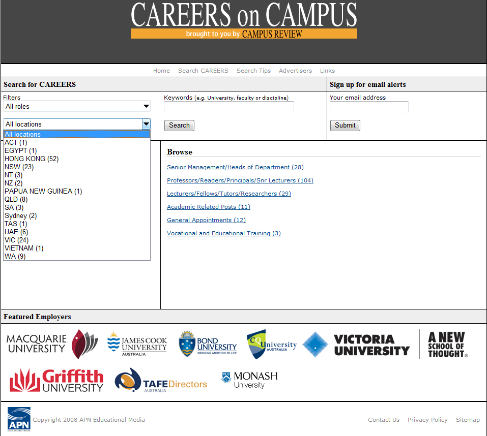 Careers on Campus