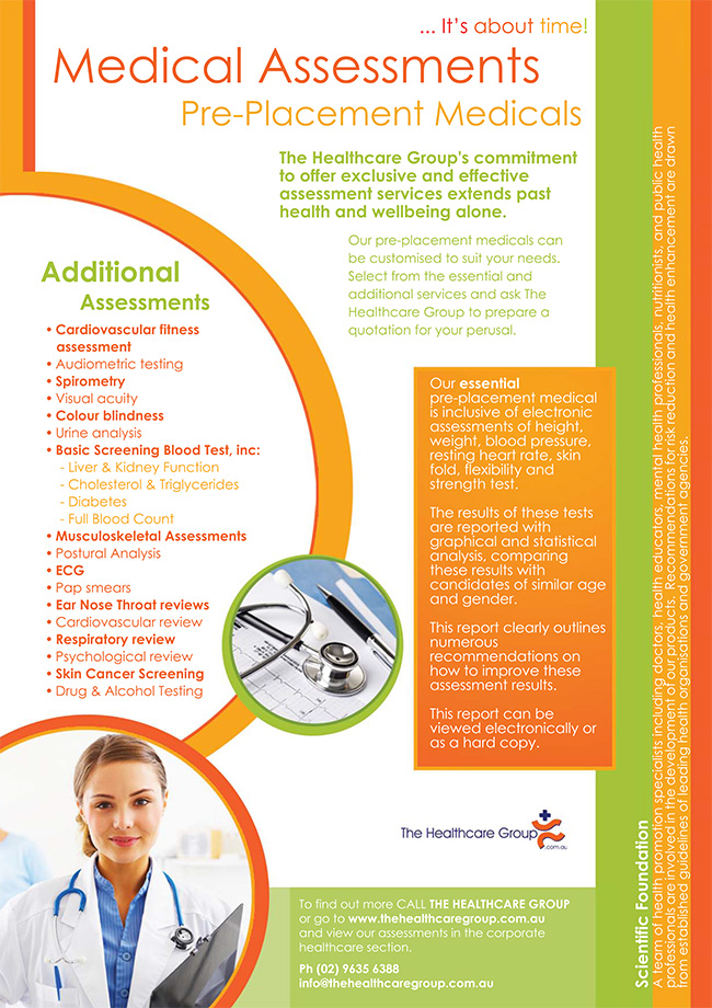 The Healthcare Group clinic brochures